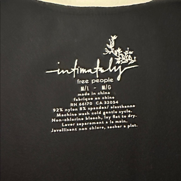 Free People Black Crop Top Size M - Picture 3 of 3